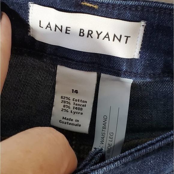LANE Bryant‎ flex magic waistband mid rise wide leg jeans plus size 14 - Picture 7 of 7